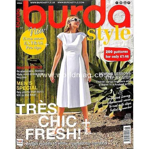 Burda Style Uk 2022년6월호 (부르다 스타일 블라우스 원피스 패턴) - 당일발송