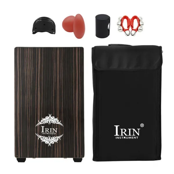 STKIRIN 나무로되는 Cajon 손 드럼 아이 곡예를 가진 드럼 박음 계기