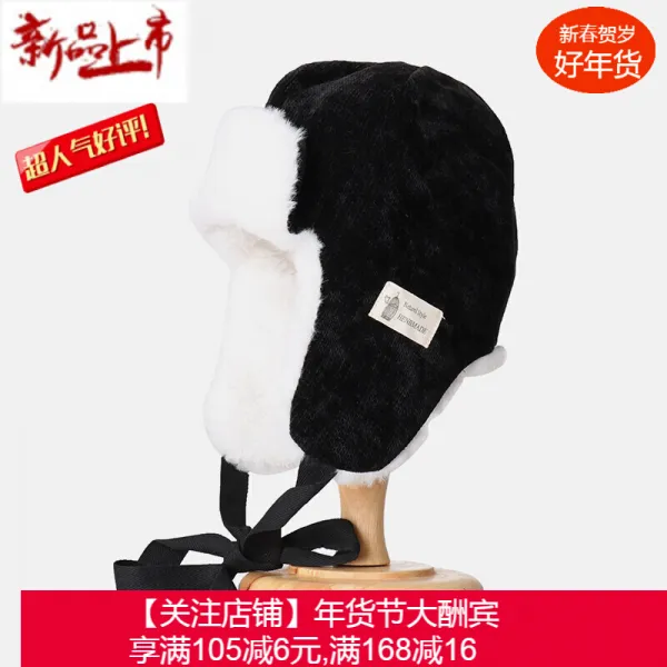 경선 자선] 모자 여사 골드 벨벳 레이저 모자 추동 웨딩캡 한판 감미 방풍 승용차 캡 백차조조 블랙 조절(56-59cm)