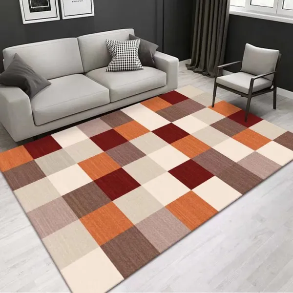 크리스털 거실 카펫 기하학적 도안 가정용 카펫 흡수 바닥 깔개 카펫 정면 다사이즈 도매 카펫, 기뻐하다