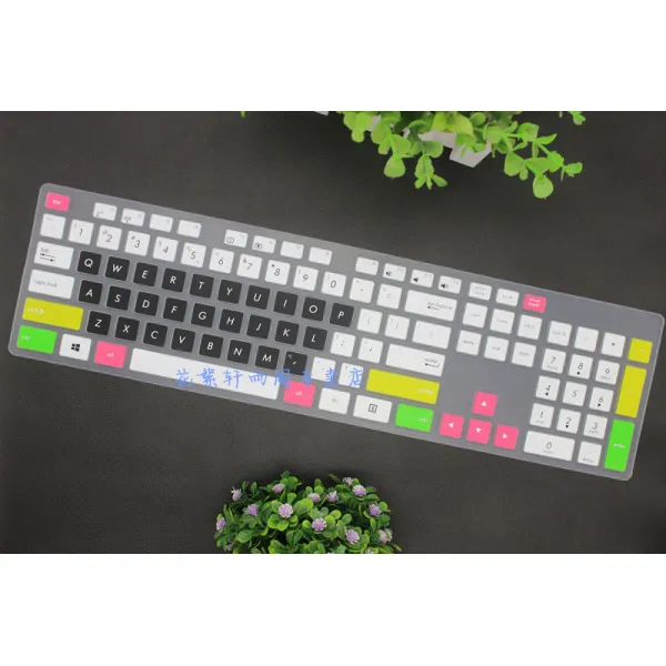 키보드키스킨 에이수스(ASUS)거만 V221ID V241일체형 키보드 보호필름 타입컴퓨터 먼지방지커버, T08-오색 블랙, 기본