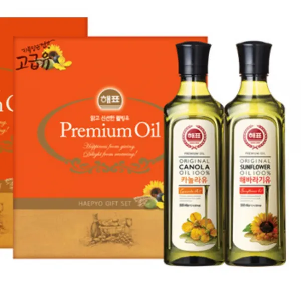 명절선물 카놀라유 해바라기유 2p세트 동료 엄선 잊지않는 도와준분 조카 행사 구정 단일상품