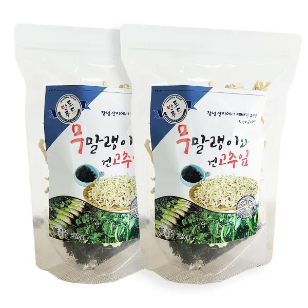 (주)반포푸드 국내산 직접 수확한 햇 무말랭이 200g 고춧잎 사은품, 1set, 225g