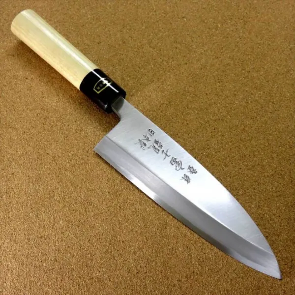 세키의 칼 부엌칼 18cm(180mm)후지 관광 탄소강 복합재(백지 3호·탄소 함유량이 적은 쇠)후박 나무 손잡