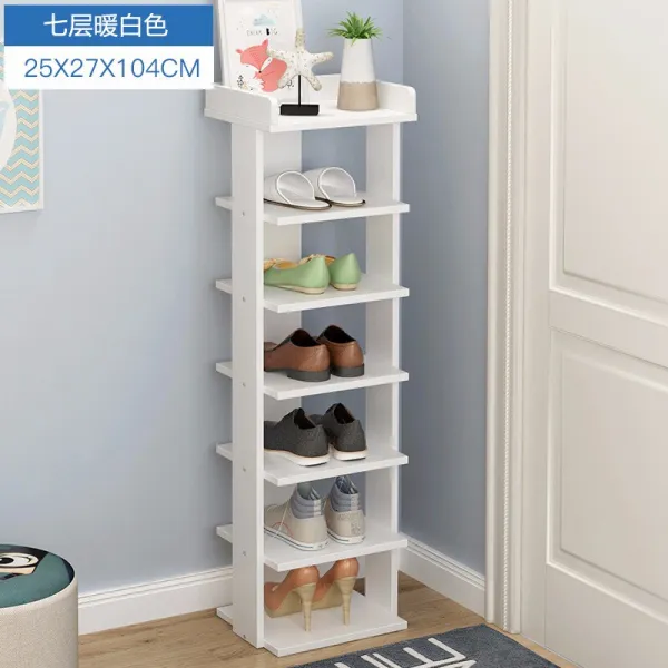 하낙턴 구두대 다층 구두대 가용용 간이 작은 구두걸이 미니 신발장 구석 코너 스니커즈가 7층 따뜻하다 흰색, 상세페이지 참조, 상세페이지 참조
