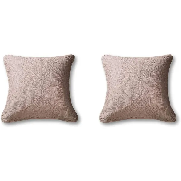 Nmt Dada 침구 우아한 유로 베개 샴 꽃 세속적 인 숲 녹색 퀼트 밝은 활기찬 26 X 26 P071307tvfgjpt0 Cushion Covers Taupe Beige