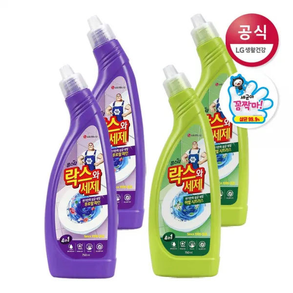 [신세계TV쇼핑]홈스타 락스와세제 후로랄 파인 750ml x4개 외1종, 4개, 후로랄 파인/1) 후로랄 파인 750ml