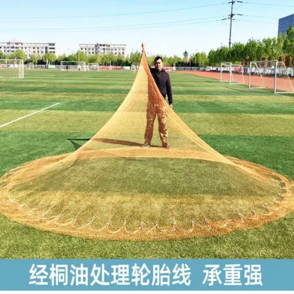 도시어부 어포기 어부 바다낚시 낚시용품 어망살망수투망 전통 구식 수공예품인 투망자망대호연낙선어망 2 핑거 타이어 높이 5m 높이 포켓지름10근