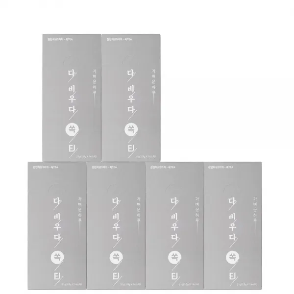 백향진 찬물에도 잘녹는 간편하게 물에 타서먹는 다비우다 쏙티, 6박스, 21g