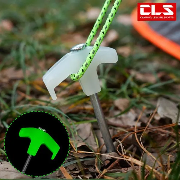 야광형광못 25CM 굵은천막 텐트못 야외 등산 캠핑 액세서리 굽힘없이 고정못