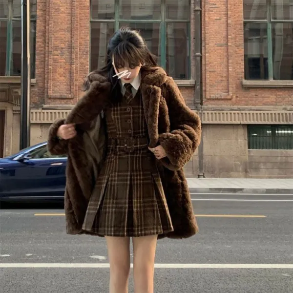 선드레스 1 잊어버리다 모두 에어 더심쿵 드라마 여성 주역이 됐다 하고 있다 알코올 초콜릿 체크무늬 학원 3018986231, S_프리, T38-T48- 다정다 체크무늬 (선