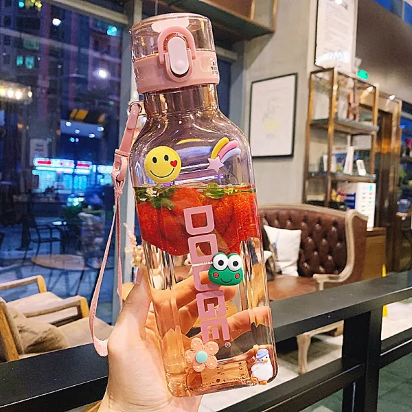 스포츠텀블러 스퀘어 운동 물컵 대용량 플라스틱 남성 여성 헬스 피트니스 트렌드 물병 휴대 부러워하다 4503735610