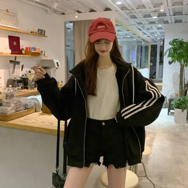 에이치라벨 여성 가을 겨울 후드 집업