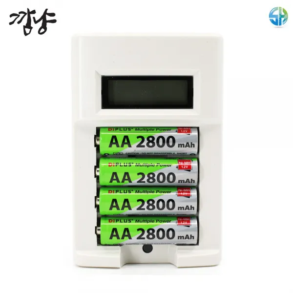 LCD충전기+충전지 4알세트 AA충전지 Ni-MH 건전지, 충전기(LCD-78)+AA 2800mAh(4알)
