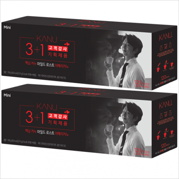 맥심 카누미니마일드120T[3+1]기획x2개, 108g, 2개