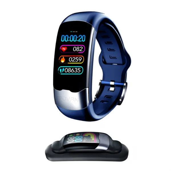STK LCD 시계 적당 추적자 잠 감시자를 가진 매우 얇은 소맷동 똑똑한 시계 적당 추적자 0.96inch, 푸른, 모델명1