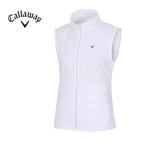 [캘러웨이]여성 스포티 기능성 메쉬 베스트 CWVEG5311-100, WHITE