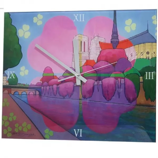 [AOQ_4592846] 김동숙 화가 작품 벽시계 노트르담성당의 추억, 단일상품, 단일상품