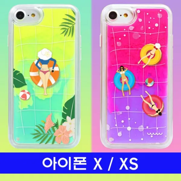 HKC79842 아이폰 X XS 썸머 cz야광샌드 케이스