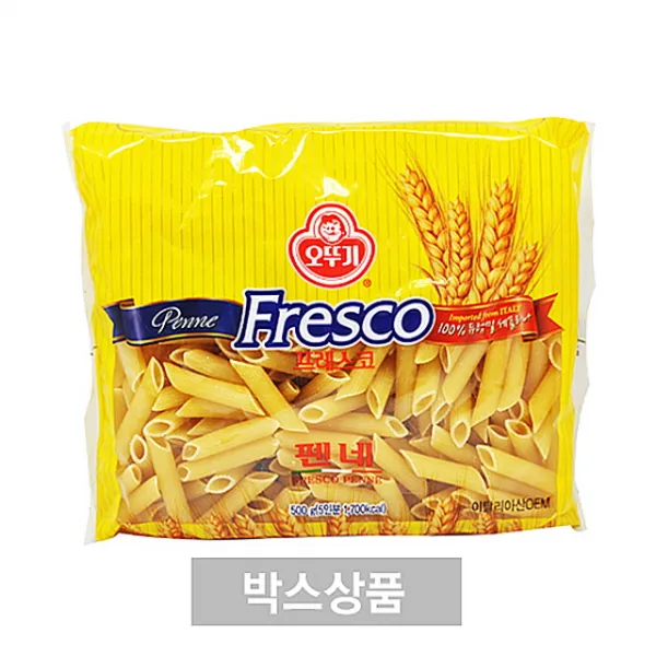 굿데이 오뚜기 프레스코 펜네 500g 5인분 X 24EA 파/스파게티면/스파게티소스/파면/오뚜기스파게티, 단일 수량