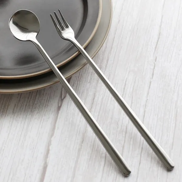 Sk텔링크 티에스컴즈 모던카페 미니 스푼2p 포크2p 양식커트러리 포크나이프세트 해당상품