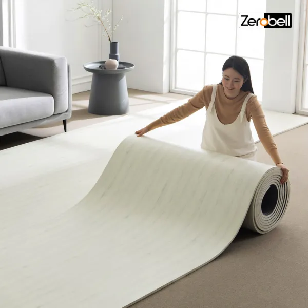 제로벨 PVC 층간소음방지 롤 매트 폭 140cm x 7m 15T 유아 어린이 놀이방매트, 오크우드