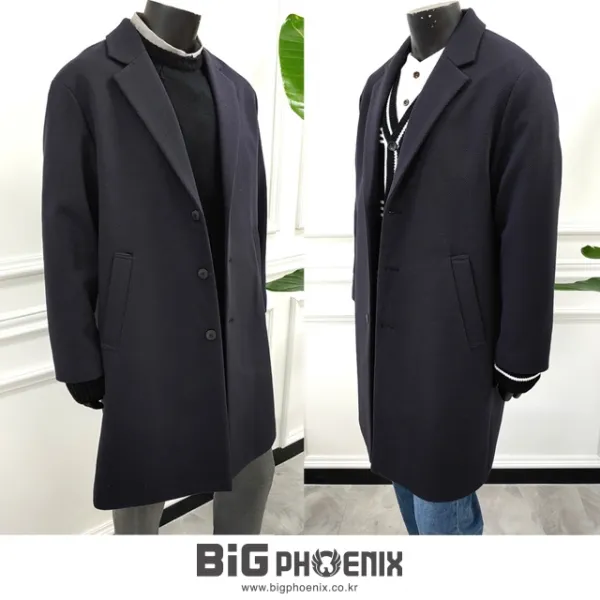  빅피닉스 남자 빅사이즈 루즈핏 M무지 코트