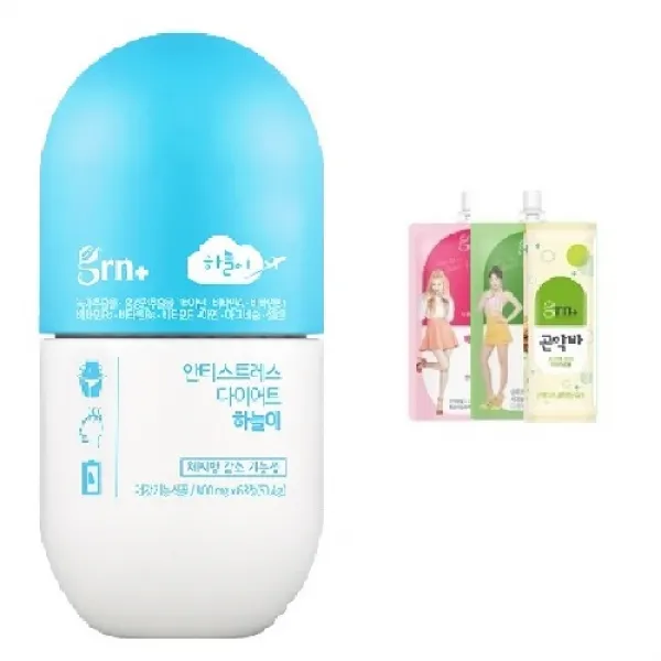 grn지알앤 지알앤안티 스트레스 다이어트 하늘이+곤약1set 당일택배발송합니다, 1set, 750g