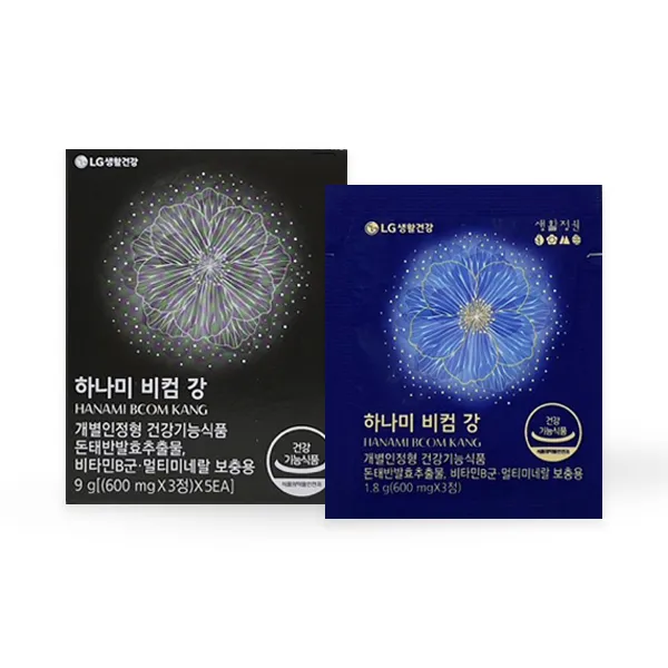 생활정원 하나미 비컴 강 9g(600mgX3정X5ea) 90일분
