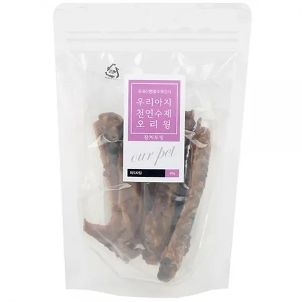 심혈질환 개선 천연수제 애견 오리윙 3개 관절