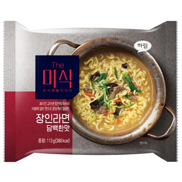 The미식 장인라면 담백한맛 112g, 4개