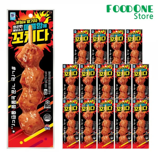 푸드원스토어 사조대림 매콤함에 꼬치다 아이스박스포장 꼬치바 15개 100g