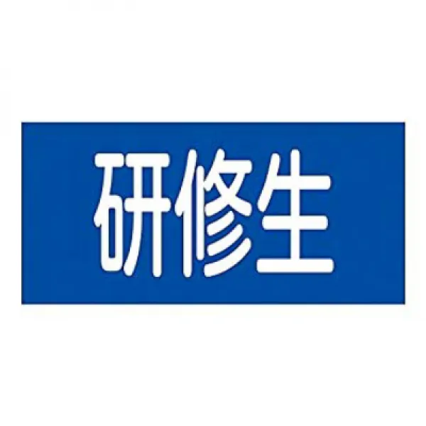 ゴム腕章 「研修生」 GW-13L/61-3430-11 고무 완장 '연수생'GW-13L / 61-3430-11, 1