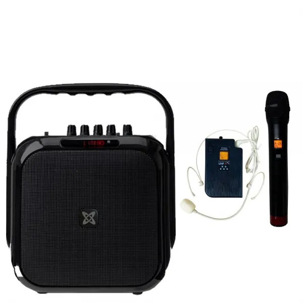 세텍코리아 EV-7800 100W 충전식 휴대용 앰프스피커 무선마이크1개포함 고출력 강의 강연 연설 코칭1 블루투스스피커 휴대노래방 학교장터 나라장터 등록제품, 무선핸드마이크+무선헤드마이크Set