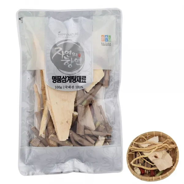 [AQH_5945147] 자연의향연 삼계탕재료 100g 국내산 산지재배생산 삼계탕재료 한방삼계탕 백숙재료 약재세트 한방백숙