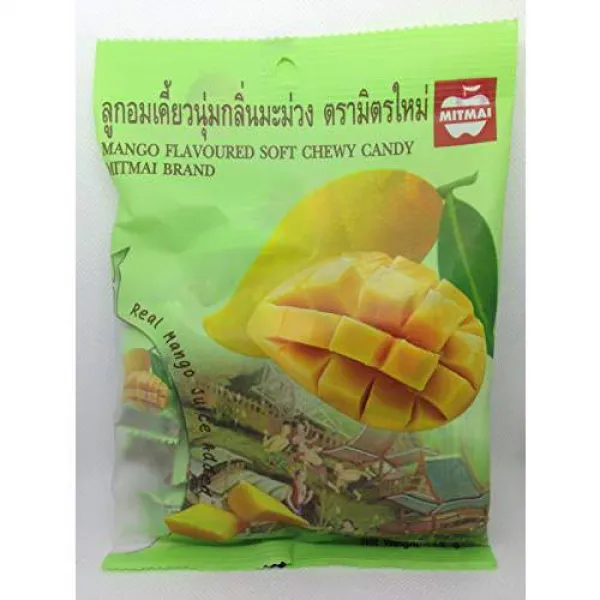 MANGO FLAVOURED Soft Chewy Candy ( MitMai Brand ) 110g 만고 F/9235536, 상세내용참조
