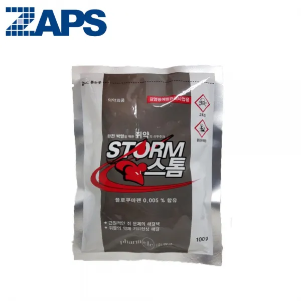 잡스 [유통기한 임박제품] 쥐약 플로쿠마펜 쥐박멸 STORM 스톰 100g x 1개 초특가