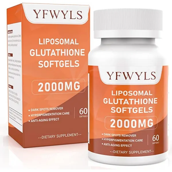 리포솜 글루타티온 Softgels YFWYLS 글루타치온 보충 지원 간 해독 항산화 항산화 노화 방지 흡수 면역 기능 비 간장 아니요