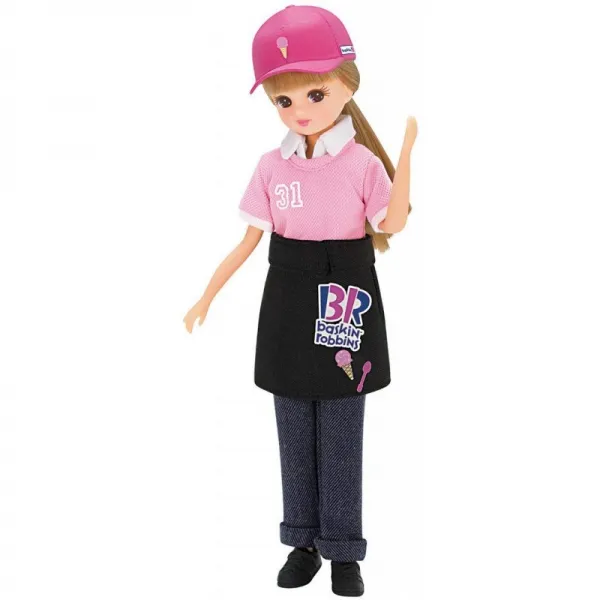 리카 짱 드레스 배스킨 라빈스 아이스크림 가게 점원 드레스, 단일상품