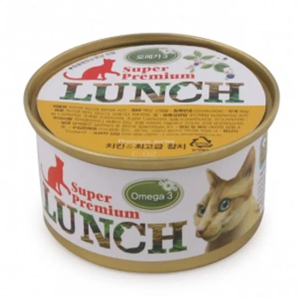  에이치몰 무배 드림펫 고양이 런치슈퍼프리미엄 치킨 참치 80g 반려묘사료 고양이주식 고양이사료 고양이영양사료 상품상세페이지기재확인 상품상세페이지확인