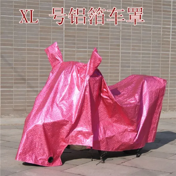 자전거커버 바람막이 축전지 비막이커버 전동카 축전지차 사계절 자전거 비막이 차체 전차 통용 차량덮개, T14-XL사이즈알루미늄 그릇손자입 레드