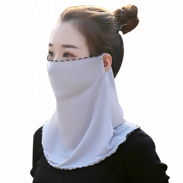 트웬티 자외선 차단 여름 레쉬 베일 실얼음 안면보호마스크 얼굴가리기 여성 귀걸이 넥워머 페이스 얇은 세수수건 목보호대 전체