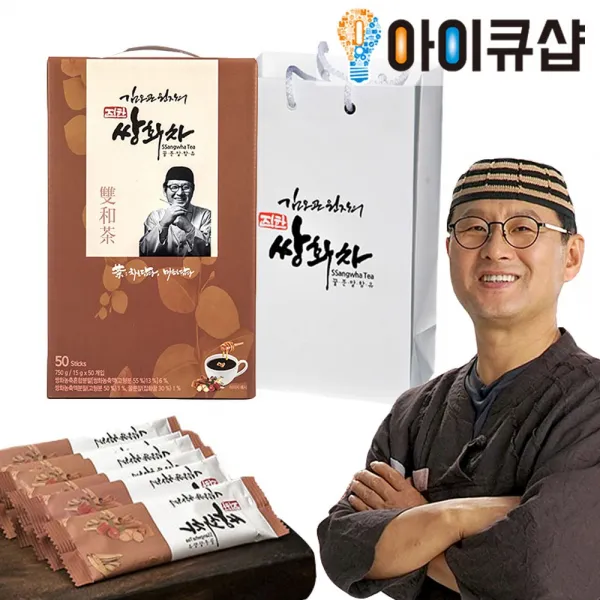 김오곤 진한 쌍화차 동의보감 쌍화 아이큐샵, 2박스(100포)+고명50g(2포)
