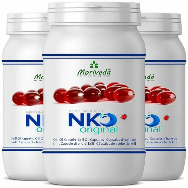 모리베다 (Moriveda) NKO 오리지날 크릴 오일, 오메가 3,6,9 함유 270 정