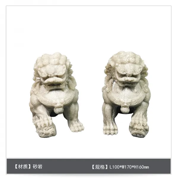 허브로해피 인테리어 현대 신 중국식 독창적 돌사자 조소 호텔 분양처 모델하우스 거실 소프트 엔틱한디자인, 타입 4L10 0 *W170 *H16