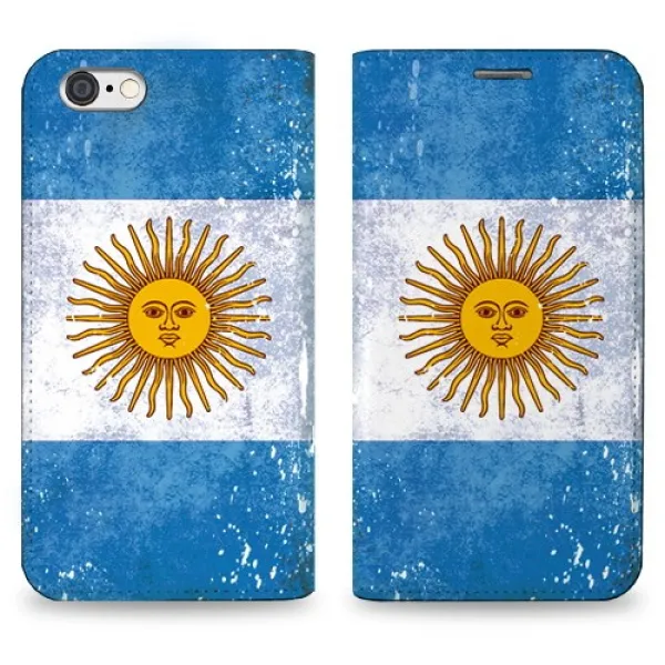  바보사랑 아이폰6s플러스_가죽다이어리커버_grunge Flag.아르헨티나