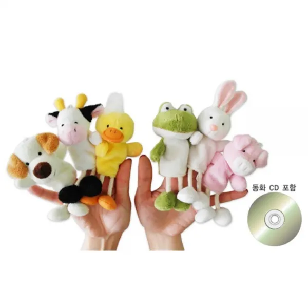 QINGDAOHSTTRADINGCO. LTD. 첫돌선물 유아완구 손가락 동물인형 신체발달 학습용