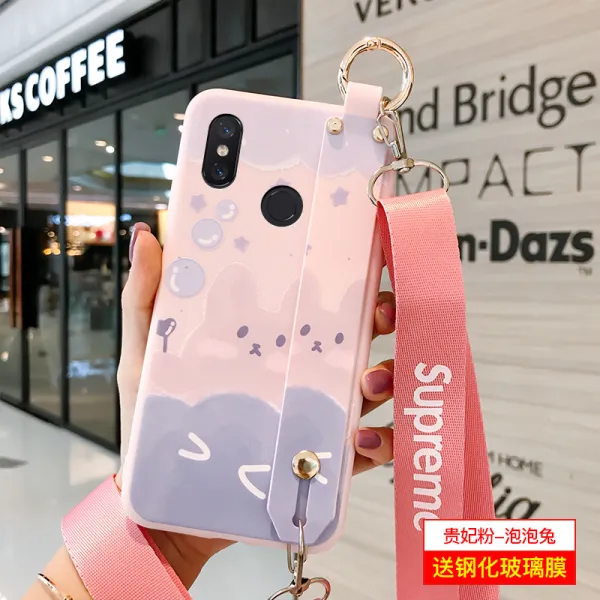 찜스닷컴 쇼오미 핸드폰 케이스 8SE 핸드폰케이스 XMI 실리콘 소프트쉘 XIAOMI8SE 애니메이션 손목밴드 똘마니 SE