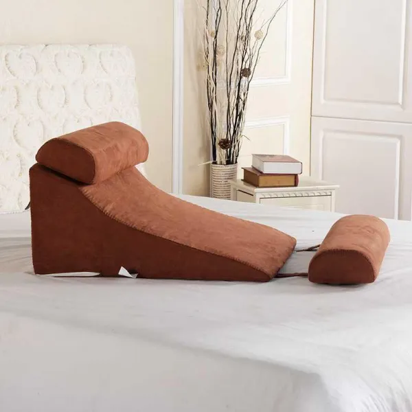 방지 비탈 비스듬함 매트리스 기울다 저항 되돌아오다 위산 느긋느긋함 태우기 하트 베개, 커피 색상 _쿠션 _논슬립 미끄럼방지