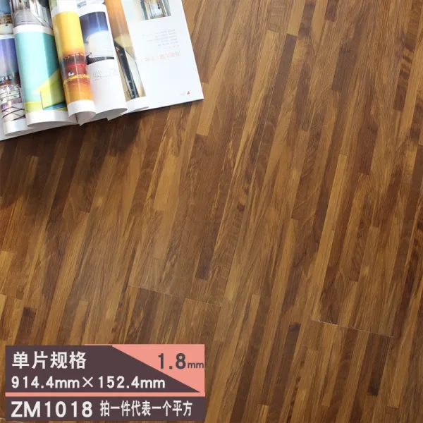 몰탈 pvc방수내마모성 스티커형 가정용 시멘트바닥 스티커 두꺼운 모조목무늬 거실 장판, T04-ZM1018달라붙는 힘을 내다 보강 1.8mm두꺼운
